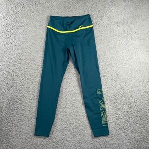 Nike‎ Dri Fit Leggings Women Small Just Do It Gym Running Yoga Activewear